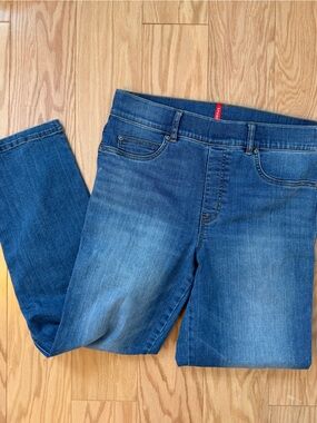 SPANX Medium Blue Straight-Leg Jeans Sz L